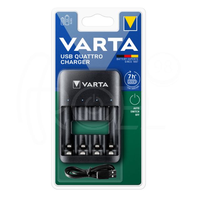 Зарядно устройство Varta USB Quattro Charger без батерии за AA и AAA main product photo