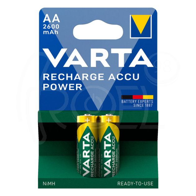 Презареждащи батерии Varta Power Accu HR6 AA 2600 mAh Ready2Use 2 броя main product photo