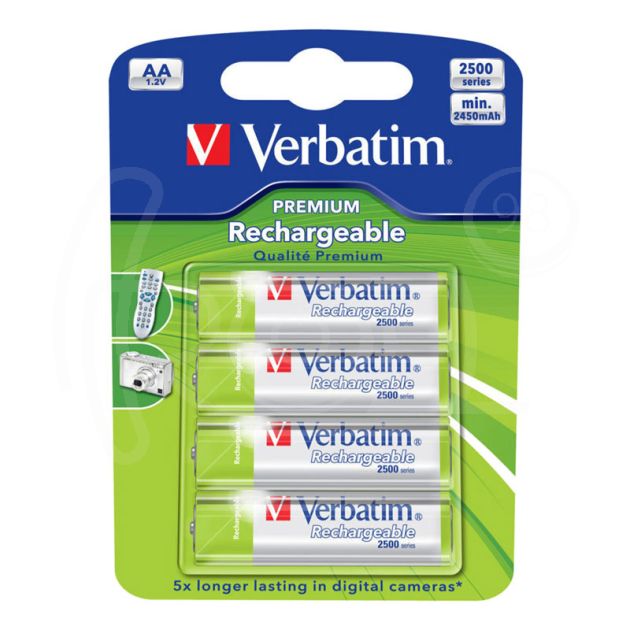 Акумулаторна батерия Verbatim, AA, HR6, 2500 mAh, 4 броя main product photo