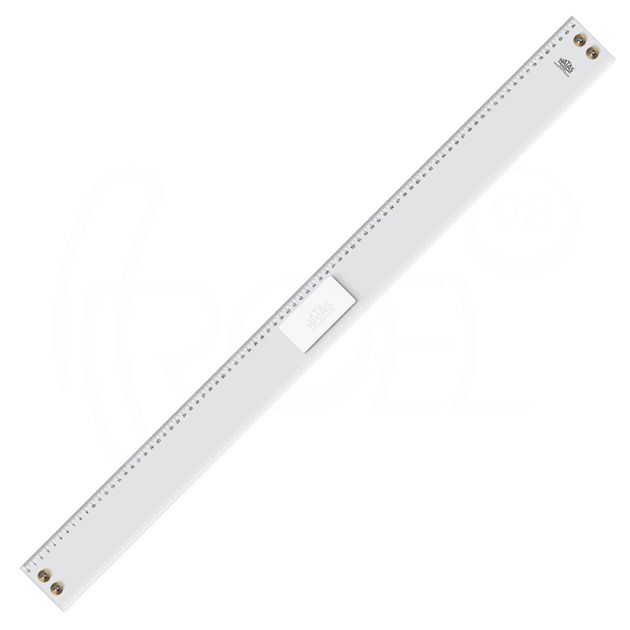Линеал Hatas с ролки и ръкохватка, акрил, 85 см. main product photo
