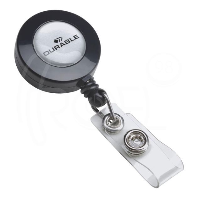 Ролетка за бадж Durable, с копче и метален клипс main product photo