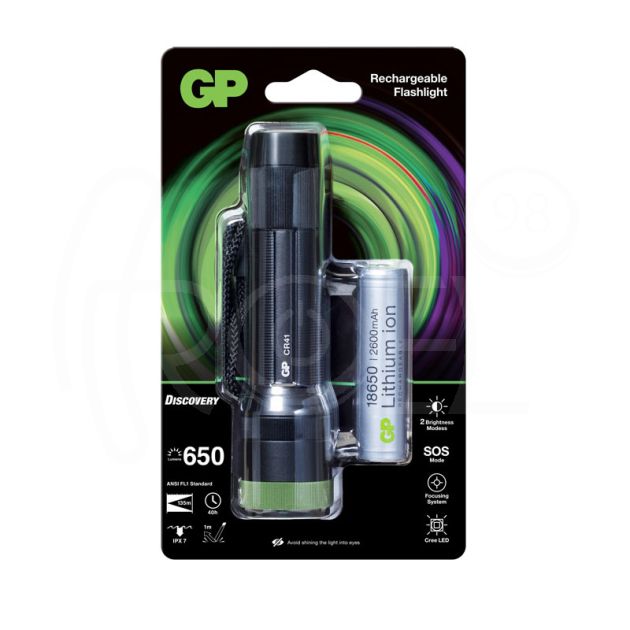 Фенер акумулаторен GP CR41 LED 600 LM, Cree Discovery Outdoor main product photo
