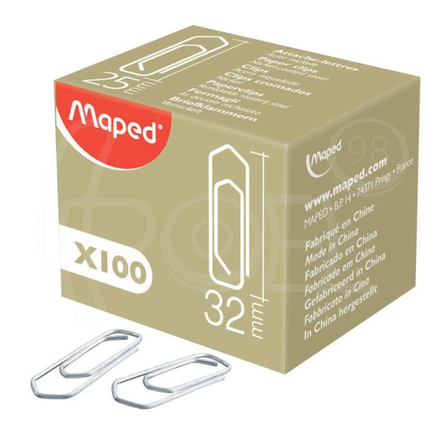 Кламери Maped, триъгълни, 32 мм, 100 броя main product photo