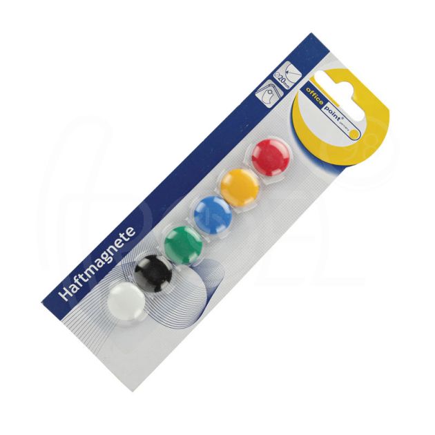 Магнити за дъска Office Point, Ø20 мм., 6 бр. main product photo
