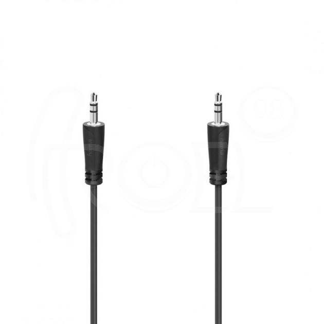 Аудио кабел HAMA, 3.5 мм жак мъжко - 3.5 мм жак мъжко,1.5 м, черен main product photo