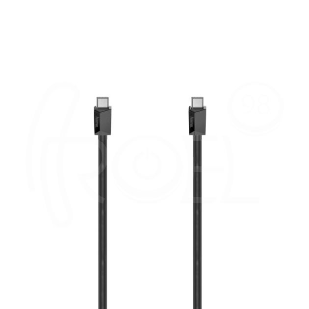 Кабел HAMA USB-C мъжко - USB-C мъжко, 0.75 м, 480Mb/s, USB 2.0, черен main product photo
