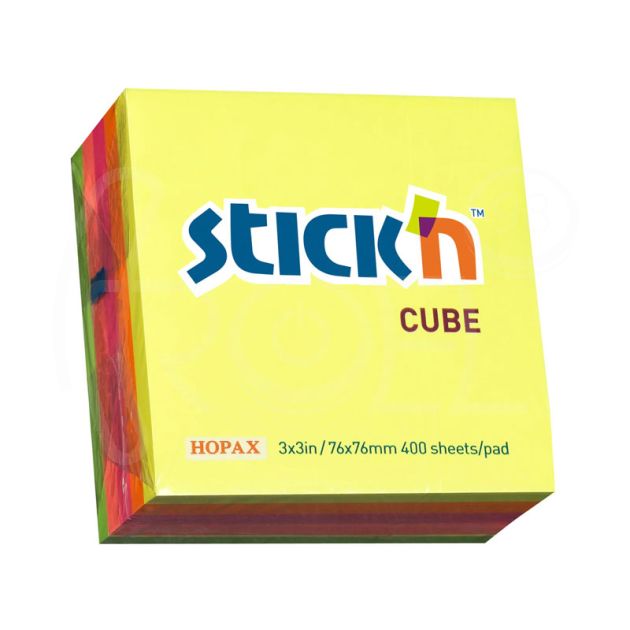 Самозалепващи листчета Stick`N, неон, 76 x 76 мм, 5 цвята main product photo