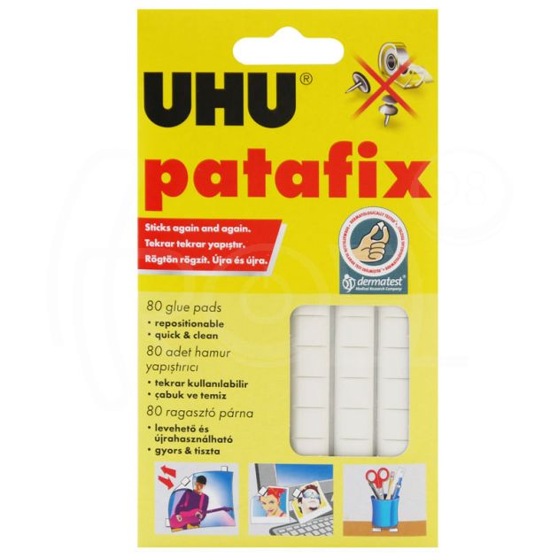 Лепяща гума Uhu TAC Patafix 80 бр, бялa main product photo