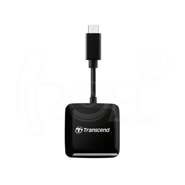 Четец за карти, Transcend SD/microSD Card Reader, USB 3.2 Gen 1, Black, Type C  main product photo