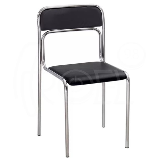 Посетителски стол Ascona chrome с еко кожа main product photo