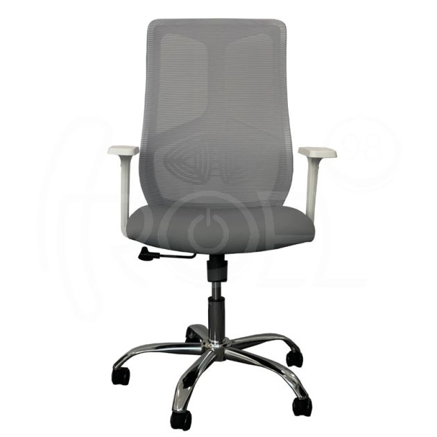 Работен стол Star white chrome main product photo