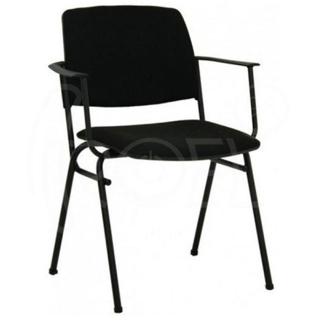 Посетителски стол Isit Arm Black с дамаска main product photo