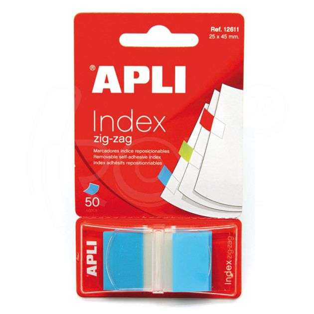 Индекси Apli Zig-Zag, 24 x 45 мм, 50 бр., в прозрачен диспенсър main product photo