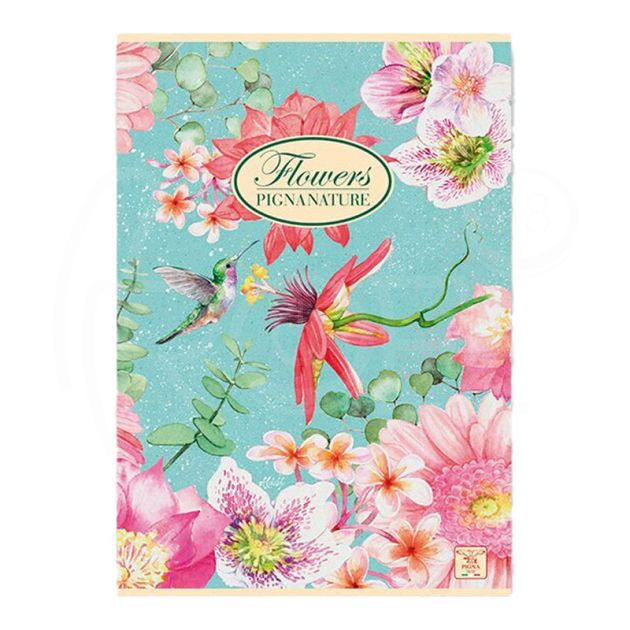 Тетрадка Pigna Nature Flowers, PM, A4, 42 л., редове main product photo