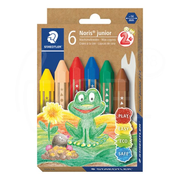 Пастели Staedtler Noris Junior 224, 6 цвята main product photo