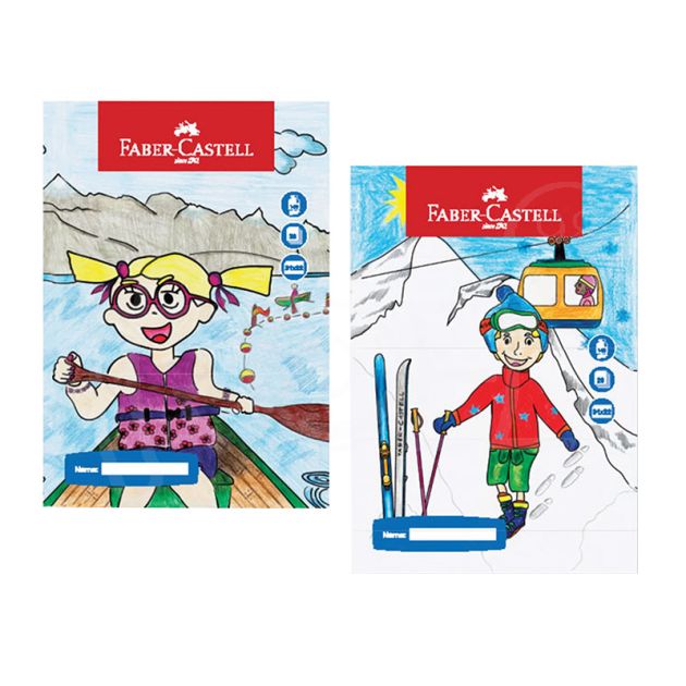 Скицник за рисуване Faber-Castell , A4, 160 гр. / м2, спирала, мека корица, 20 листа main product photo