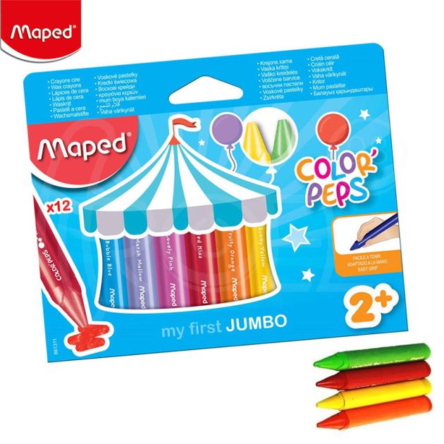 Маслени пастели Maped Early age, 12 цвята main product photo