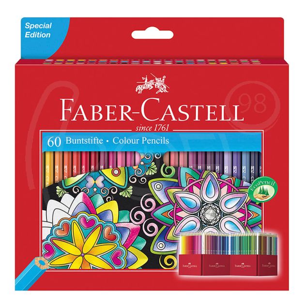 Цветни моливи Faber-Castell Замък, 60 цвята main product photo
