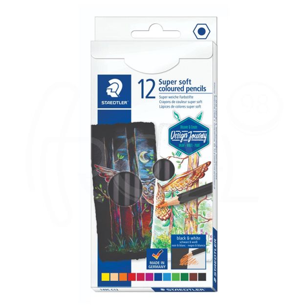 Цветни моливи Staedtler Design Journey super soft, 12 цвята main product photo