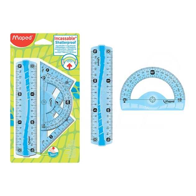 Комплект за чертане Maped 4 части Flex, гъвкав 15 см. main product photo