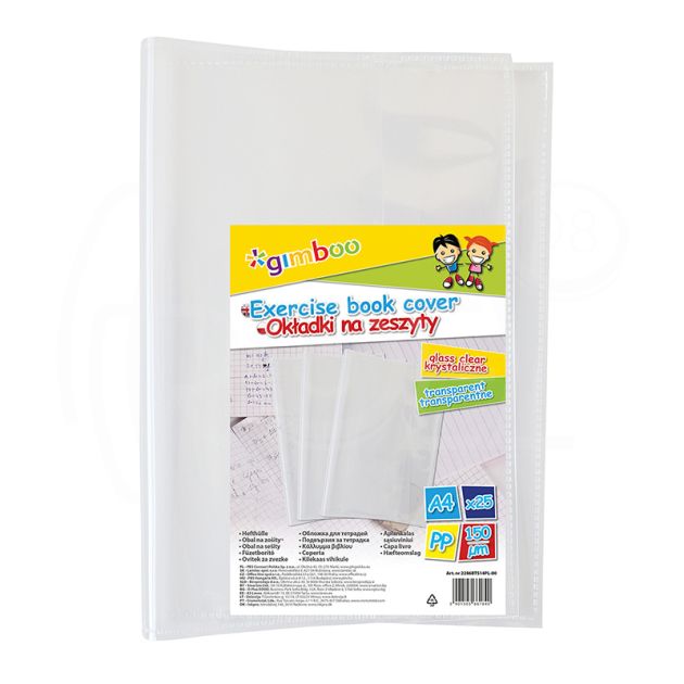Подвързия А4 Gimboo, прозрачно цветна, 150 микрона main product photo