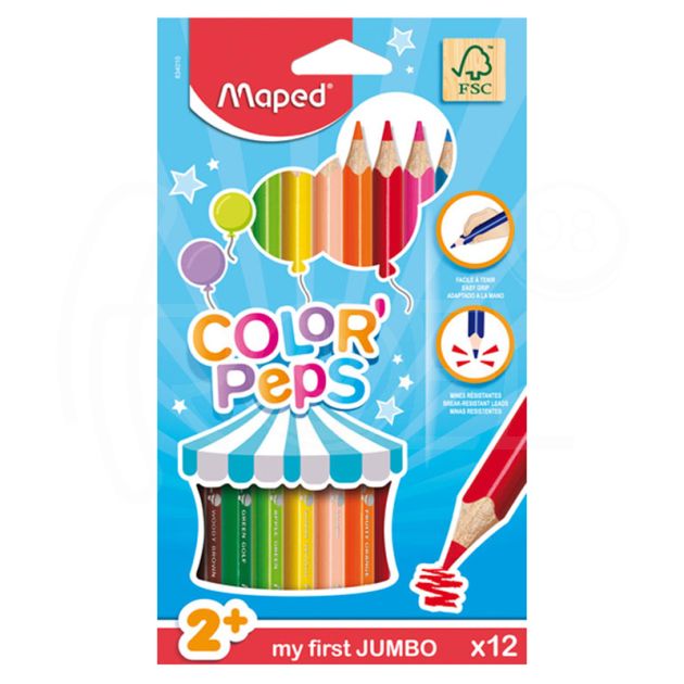 Цветни моливи Maped Color Peps Early Age, 12 цвята main product photo