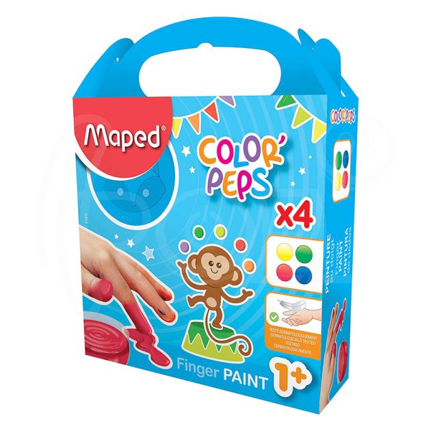 Бои за рисуване с пръсти Maped Early Age, 4 цвята main product photo