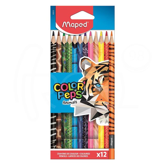 Цветни моливи Maped ColorPeps Animals, 12 цвята main product photo
