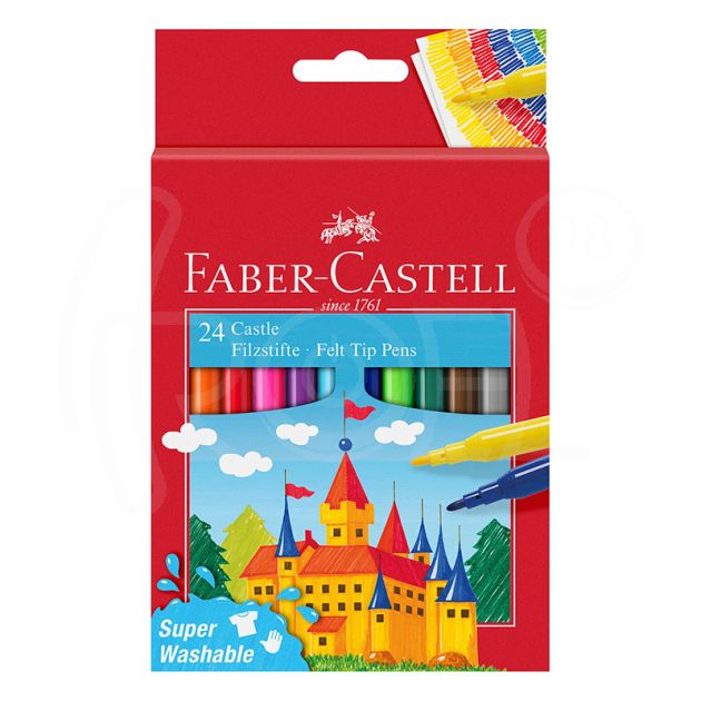 Флумастери Faber-Castell, Замък, 24 цвята main product photo