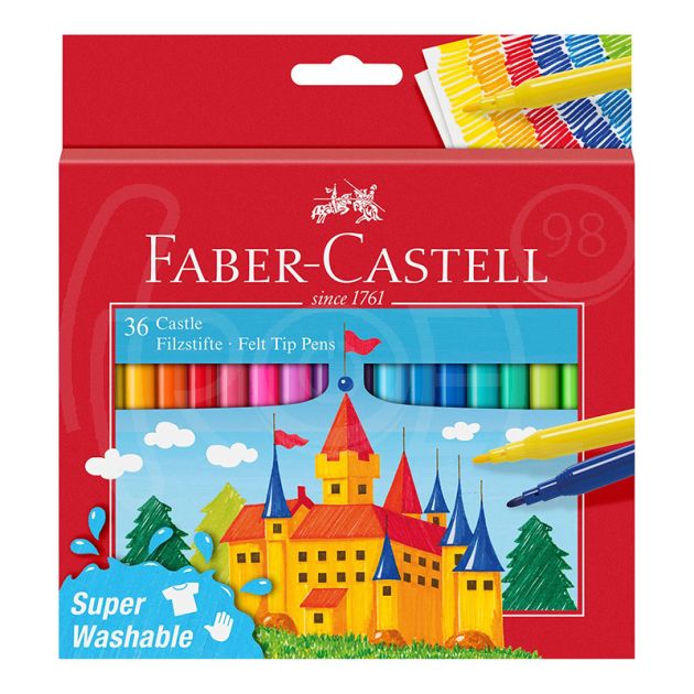 Флумастери Faber-Castell, Замък, 36 цвята main product photo
