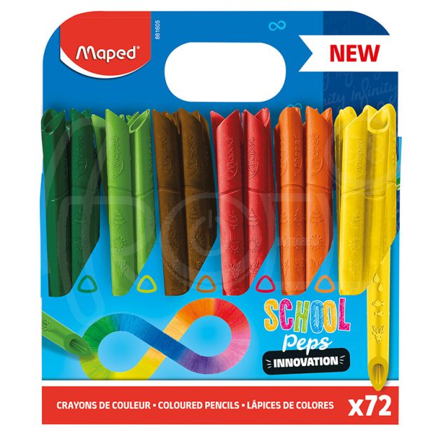 Цветни моливи Maped ColorPeps Infinity, 72 броя main product photo