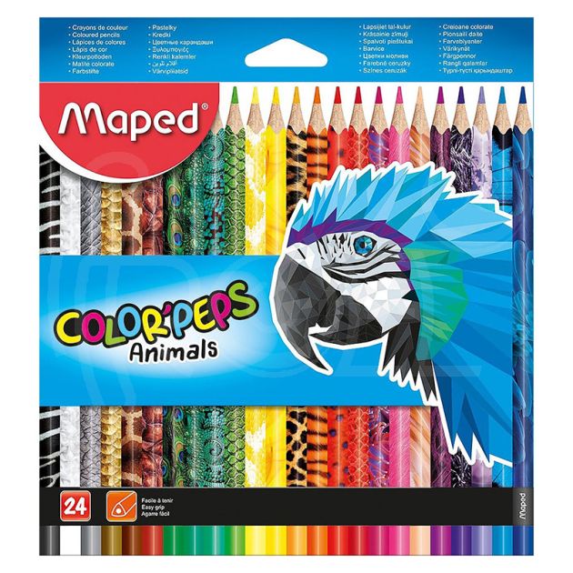 Цветни моливи Maped ColorPeps Animals, 24 цвята main product photo