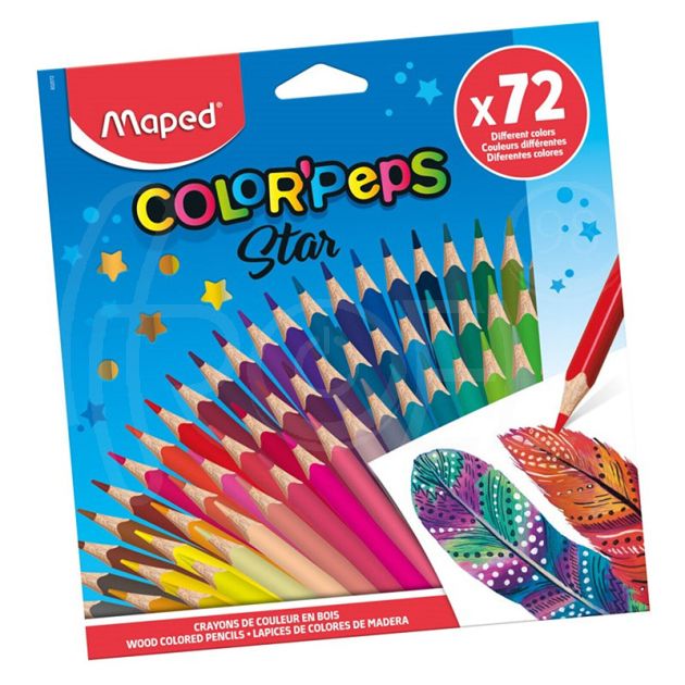 Цветни моливи Maped ColorPeps Star, 72 цвята main product photo