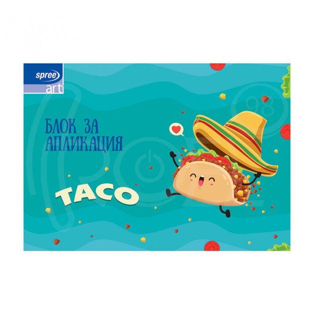 Блок за апликация Spree, 10 цвята, самозалепваща хартия main product photo