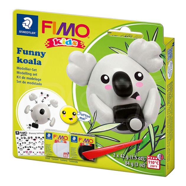 Комплект глина Staedtler Fimo Kids, 2 x 42 гр., Koala main product photo