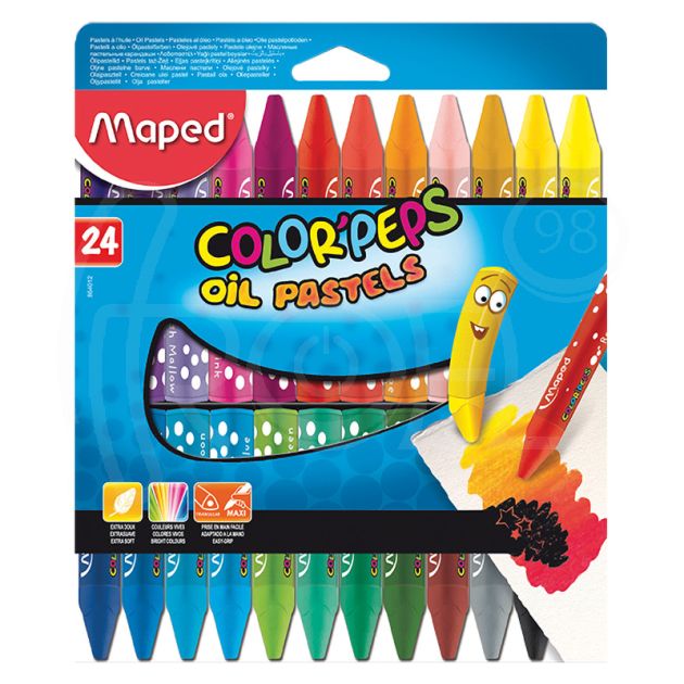 Маслени пастели Maped Color Peps, 24 цвята main product photo