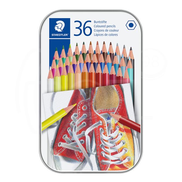Цветни моливи Staedtler Comic 175, 36 цвята в метална кутия main product photo