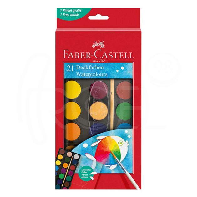 Акварелни бои Faber-Castell, 21 цвята main product photo