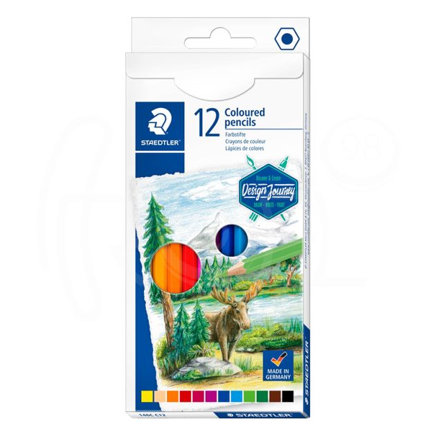 Цветни моливи Staedtler Design Journey, 12 цвята main product photo