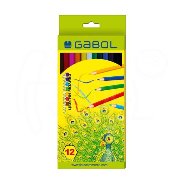Цветни моливи Gabol, 12 цвята main product photo