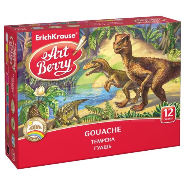 Темперни бои Erich Krause ArtBerry® с UV защита 12 цвята main product photo