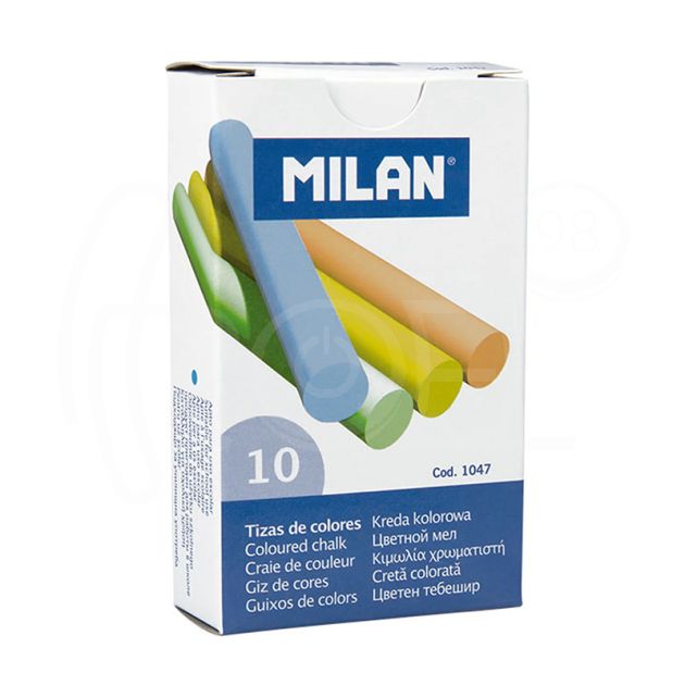 Тебешир Milan, 10 броя, 5 цвята main product photo