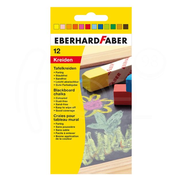 Тебешир Faber-Castell - EFA, 12 цвята main product photo