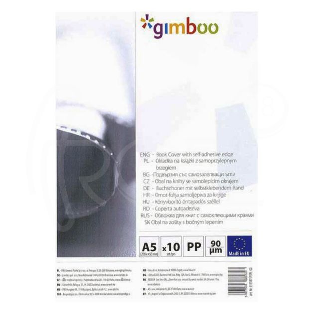 Подвързия Gimboo, със сзл ъгли, 30.5 х 54 см., 90 микрона, 10 бр. / оп. main product photo