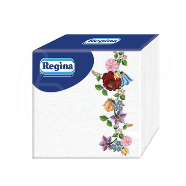 Салфетки Flowers Kalocs, еднопластови, 33 х 33 см., 45 броя main product photo