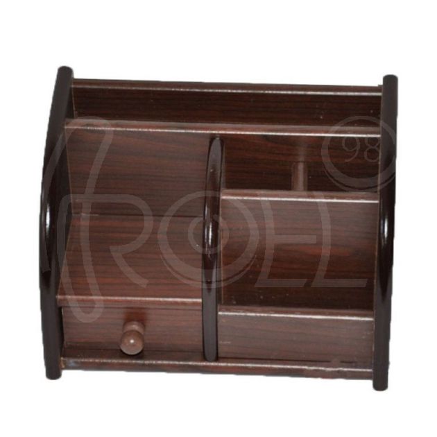 Органайзер за бюро Ark, дървен с чекмедже main product photo