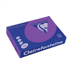 Картон цветен Clairefontaine, наситен, Intensive Lilac, A4, 160 гр./м2, 250 листа