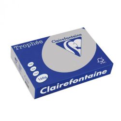 Картон цветен Clairefontaine, пастел Steel Grey A4, 160 гр./м2, 250 листа