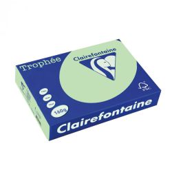 Картон цветен Clairefontaine, пастел Green A4, 160 гр./м2, 250 листа