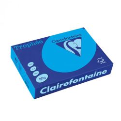 Копирна хартия цветна Clairefontaine, наситен, Royal Blue, A4, 80 гр./м2, 500 листа